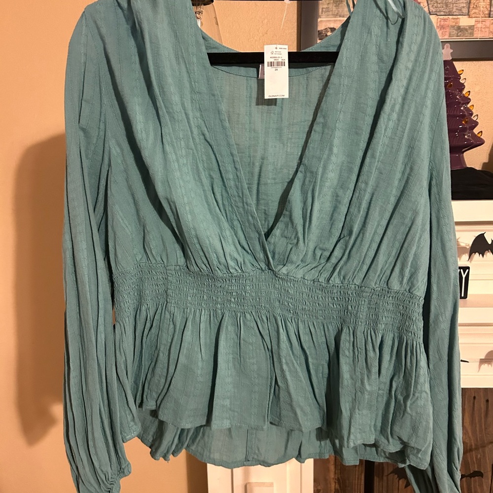 Plus Size Peplum Blouse